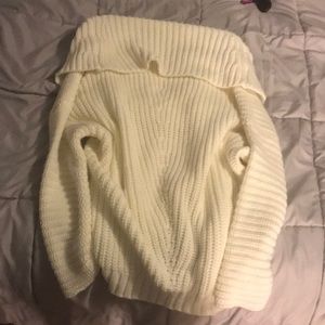 Off the shoulder sweater